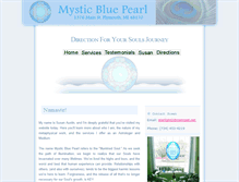 Tablet Screenshot of mysticbluepearl.com